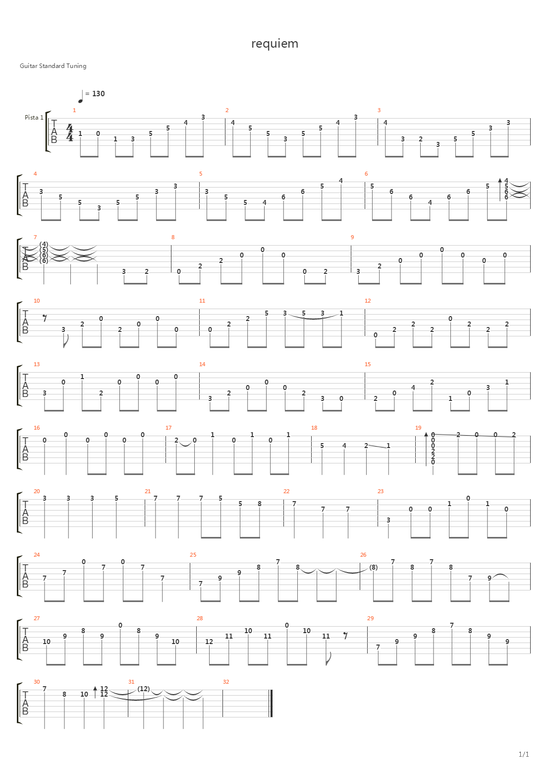 Requiem吉他谱