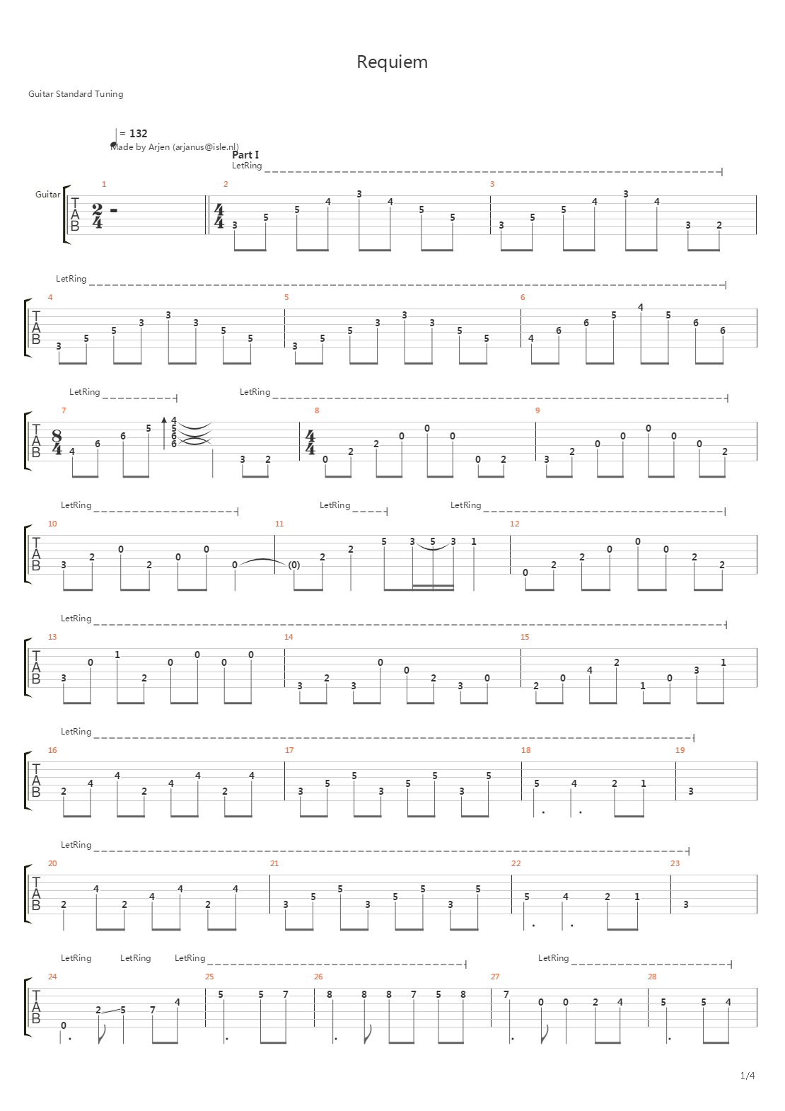 Requiem吉他谱
