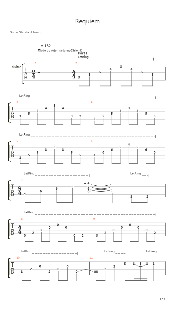 Requiem吉他谱