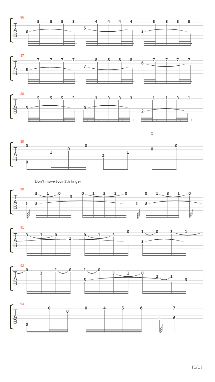 Acera Del Rio吉他谱