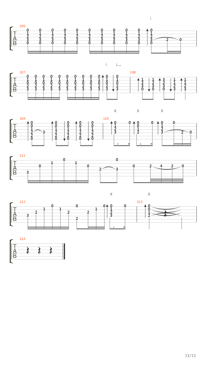 Acera Del Rio吉他谱