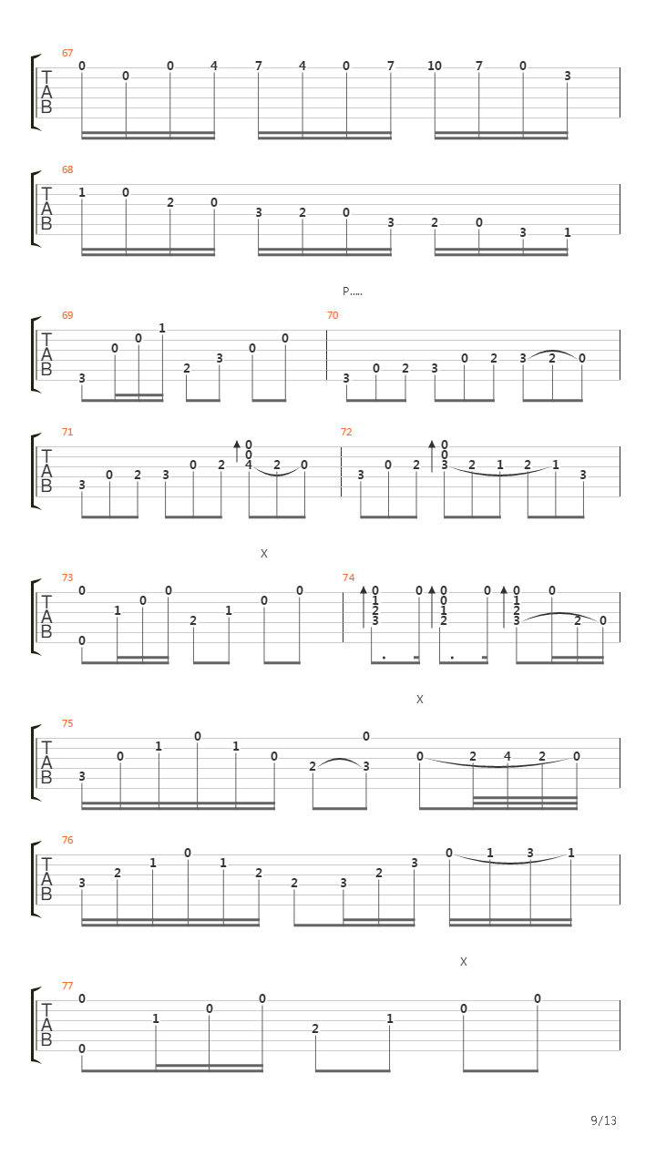 Acera Del Rio吉他谱