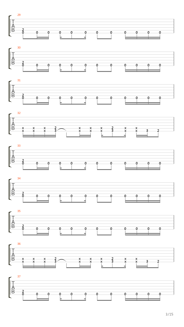 Hard Lines, Sunken Cheeks吉他谱