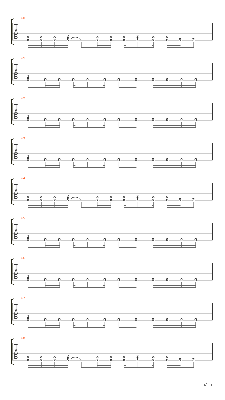 Hard Lines, Sunken Cheeks吉他谱