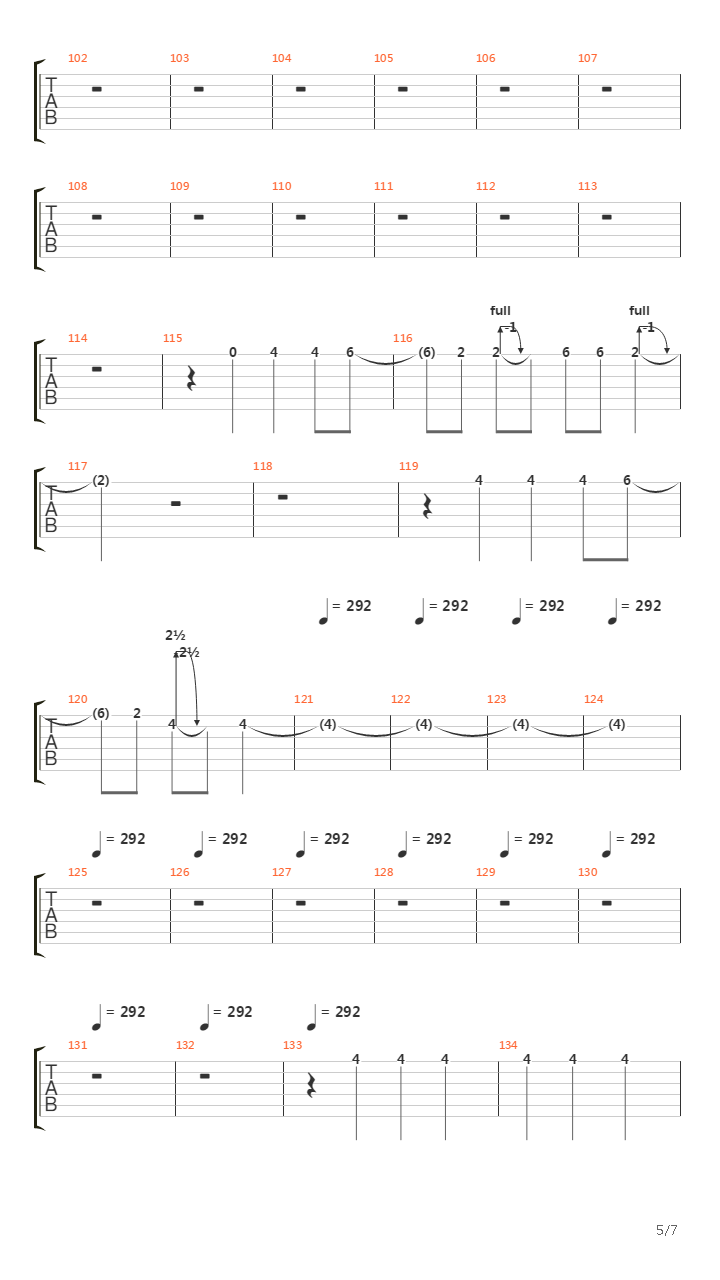 Mouth Of War吉他谱