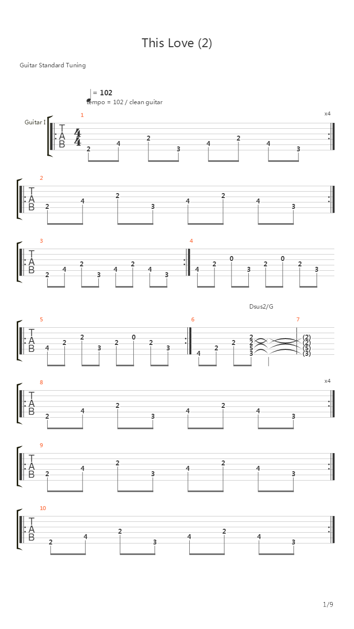 This Love吉他谱
