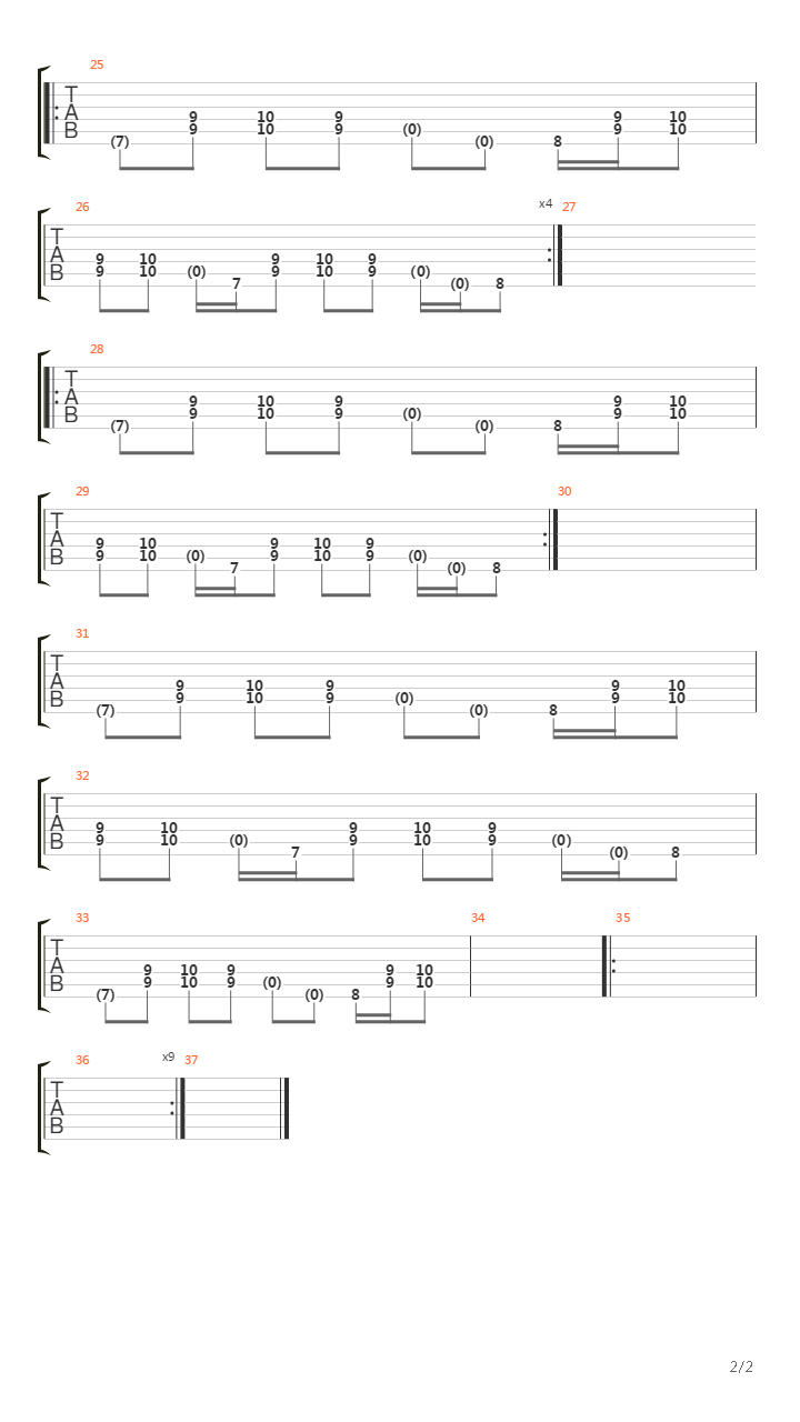 Orange Drive Palms吉他谱