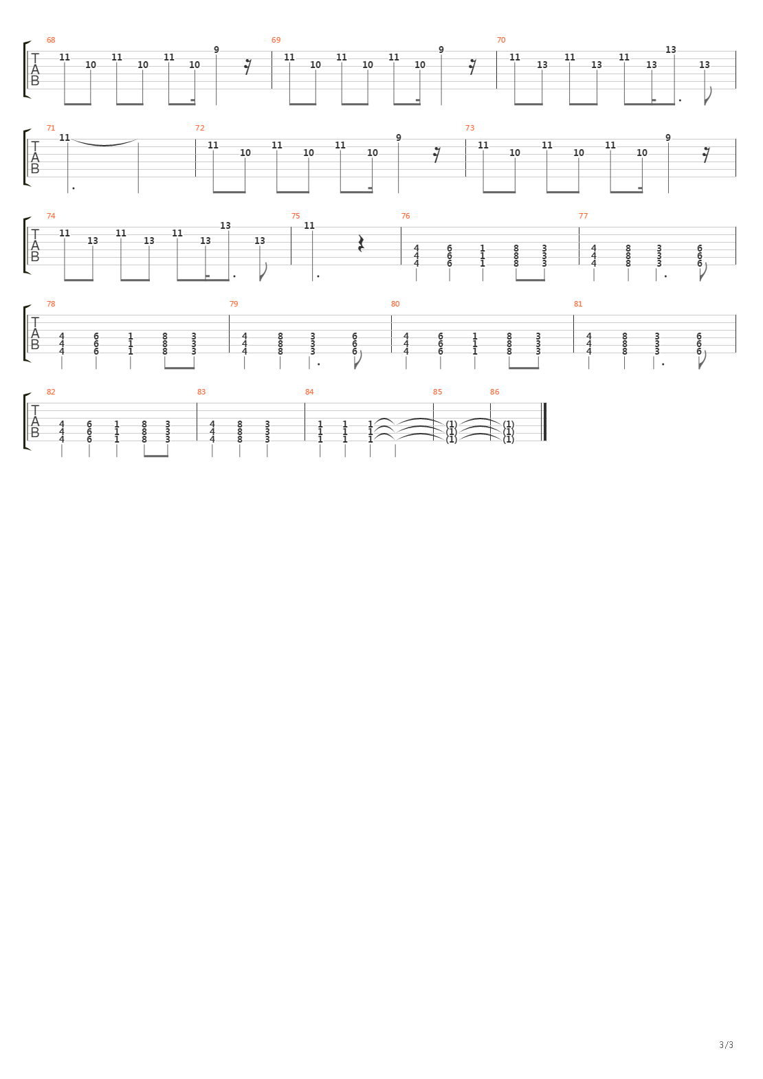 Decode吉他谱