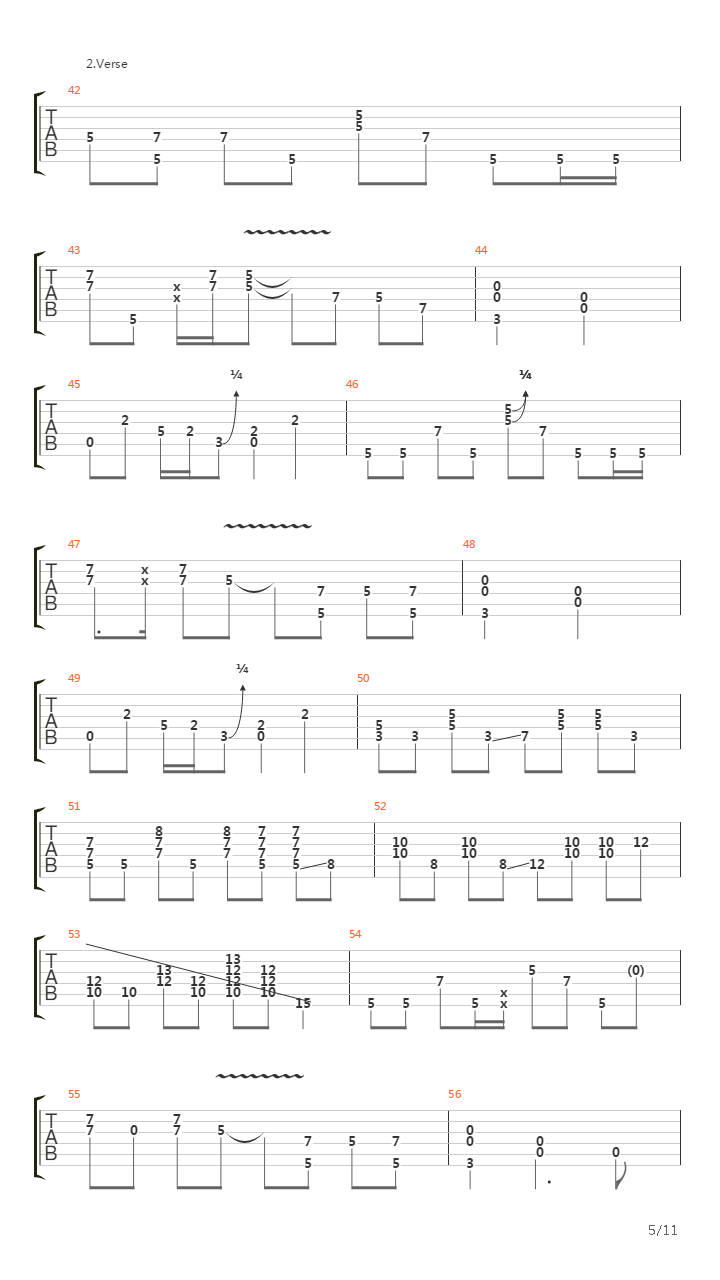 Down To Mexico from IntenseRock2吉他谱