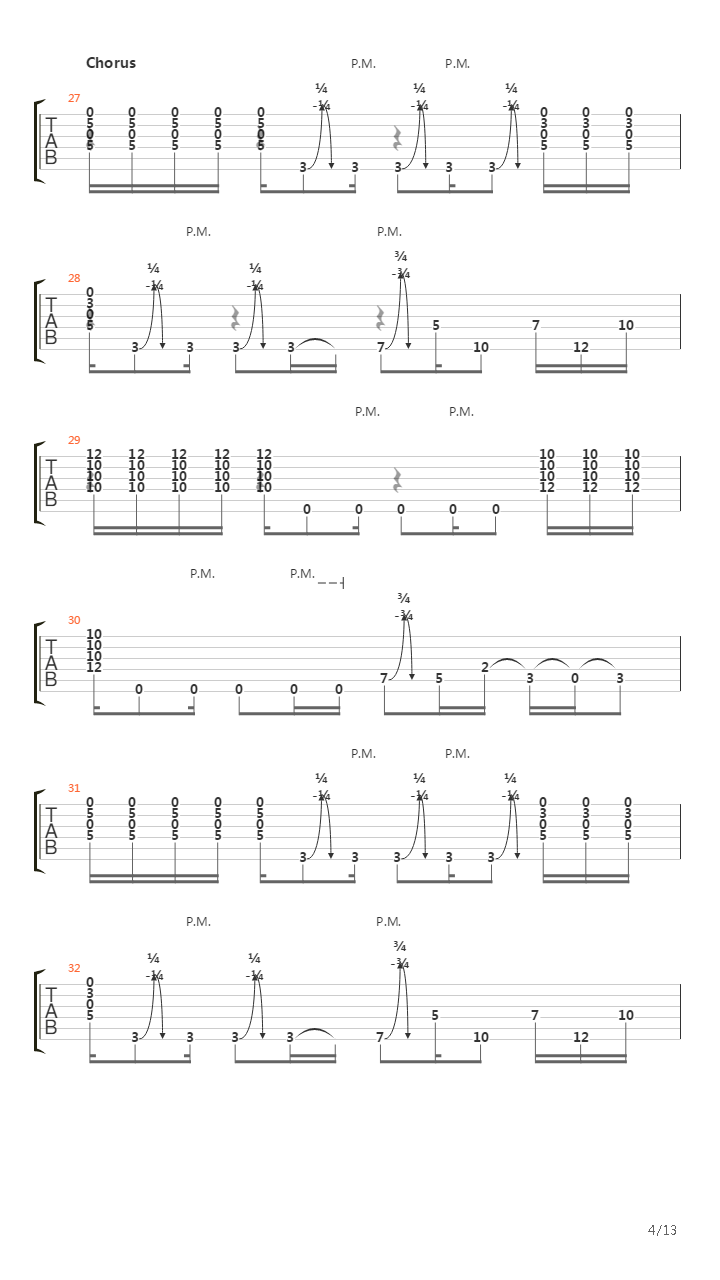 Pale Aura吉他谱