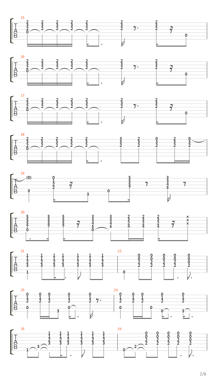 Another Brick In The Wall (Part 2 arr. by JAW)吉他谱