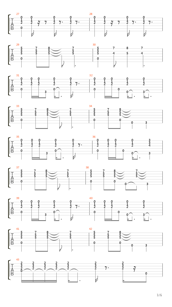 Another Brick In The Wall (Part 2 arr. by JAW)吉他谱