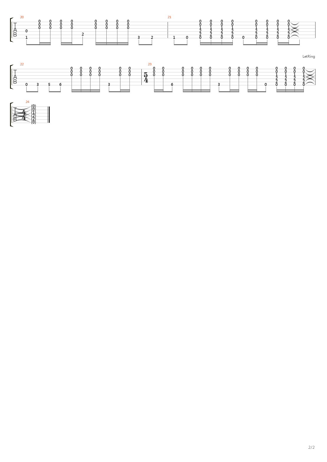 Long Gone吉他谱