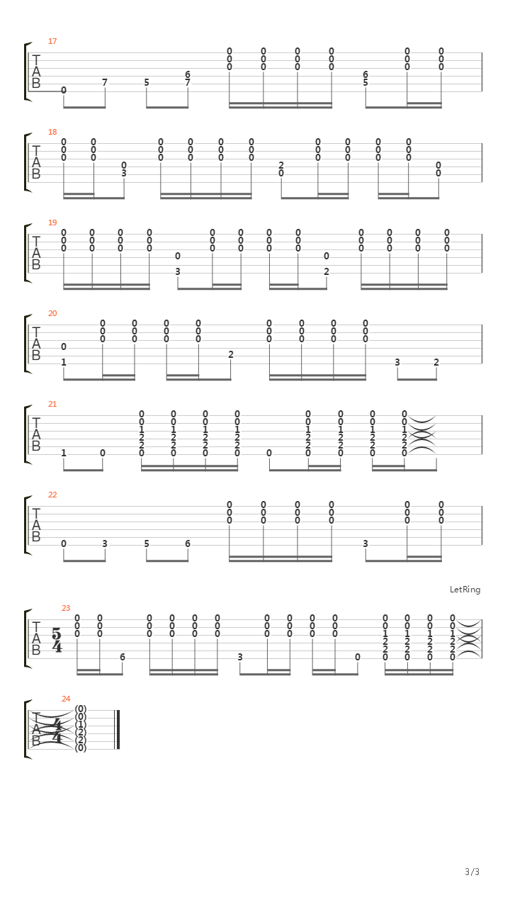 Long Gone吉他谱