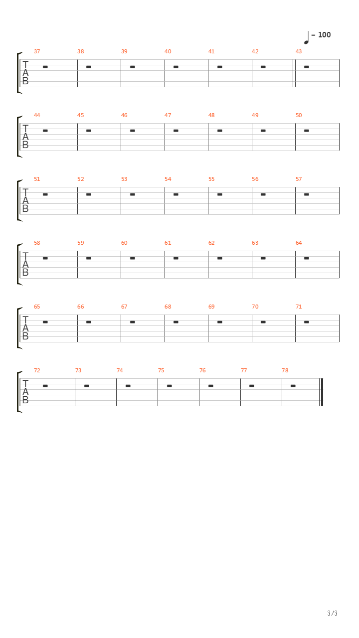 On The Turning Away吉他谱