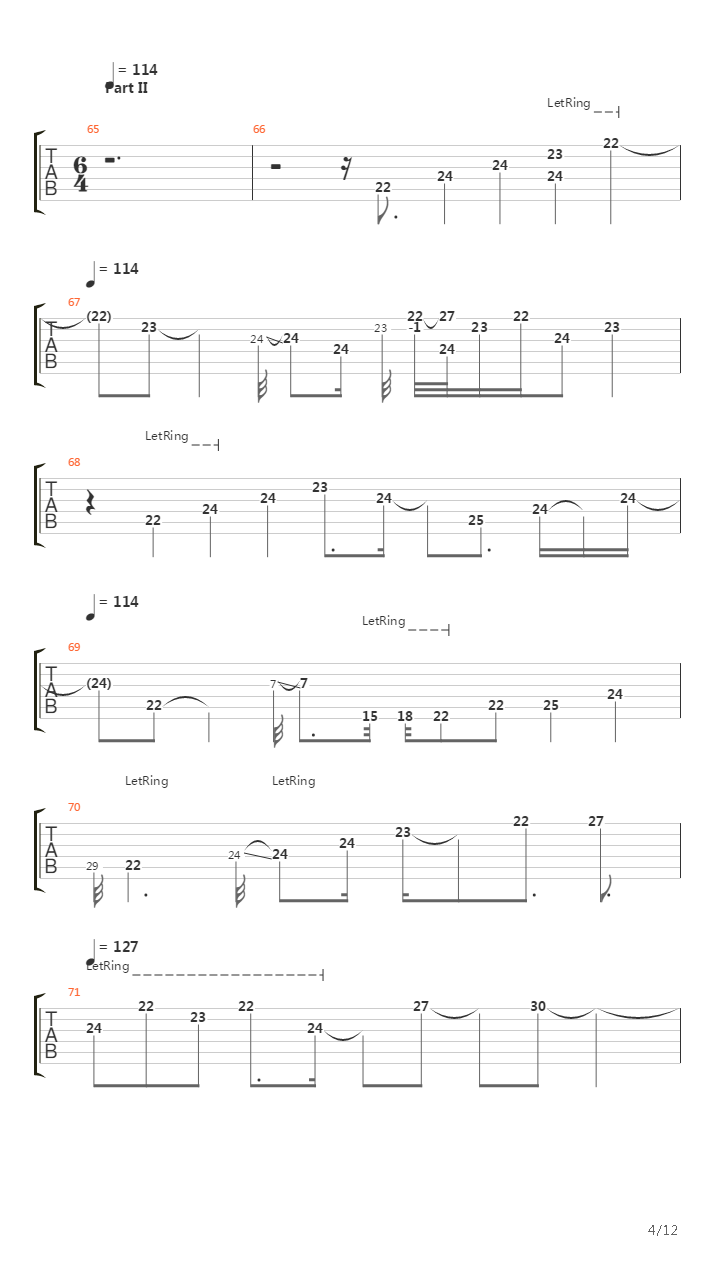 Shine On You Crazy Diamond (Parts I-V, VII)吉他谱