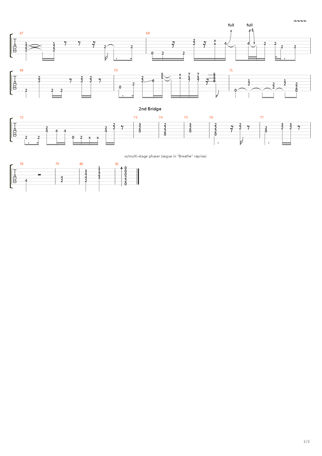 Time吉他谱