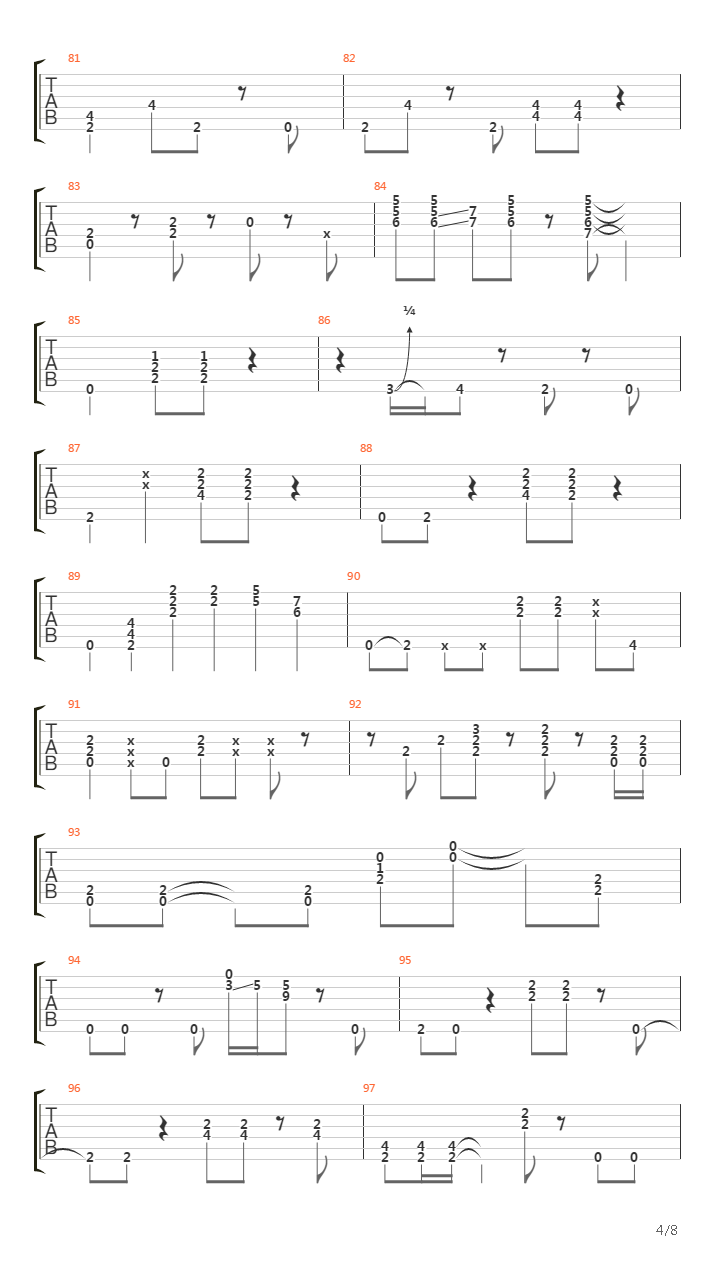 Time (Breathe reprise)吉他谱