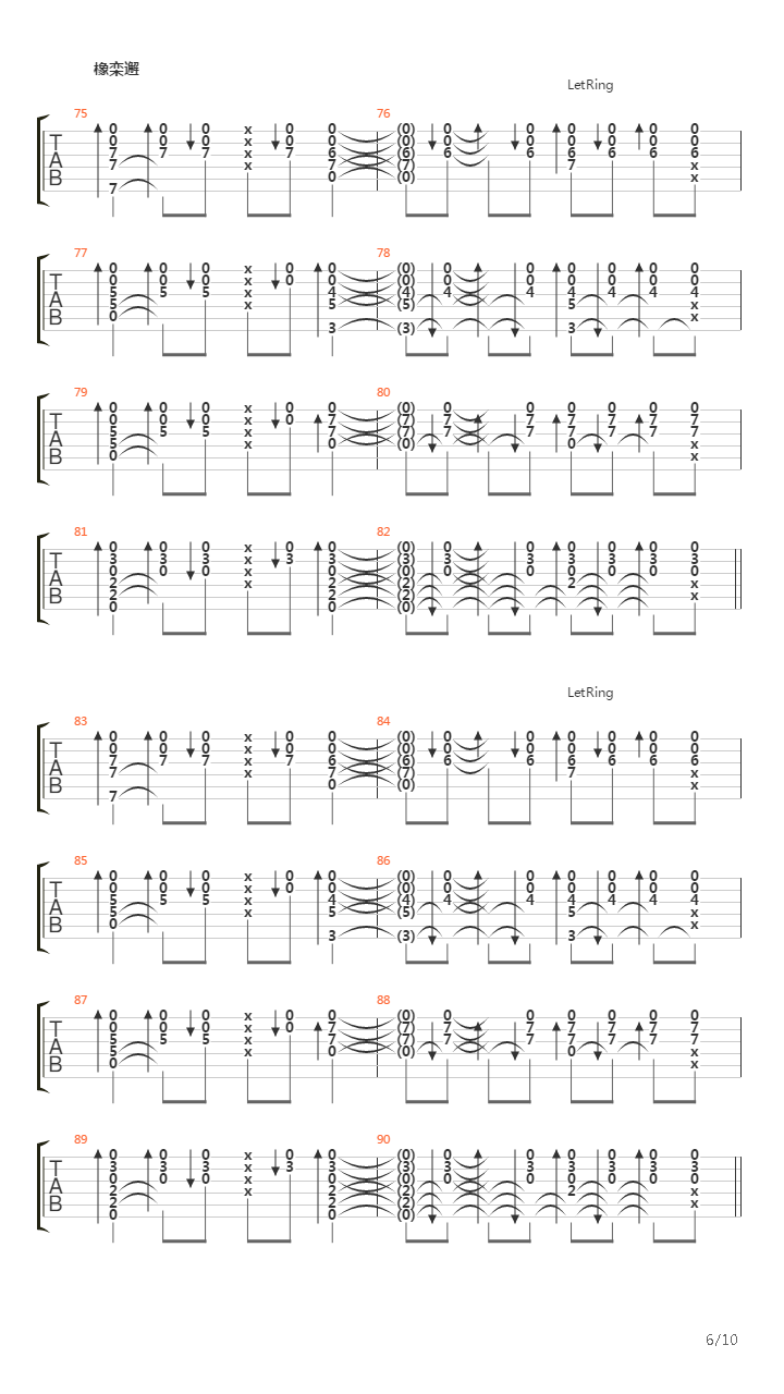 Late Goodbye吉他谱