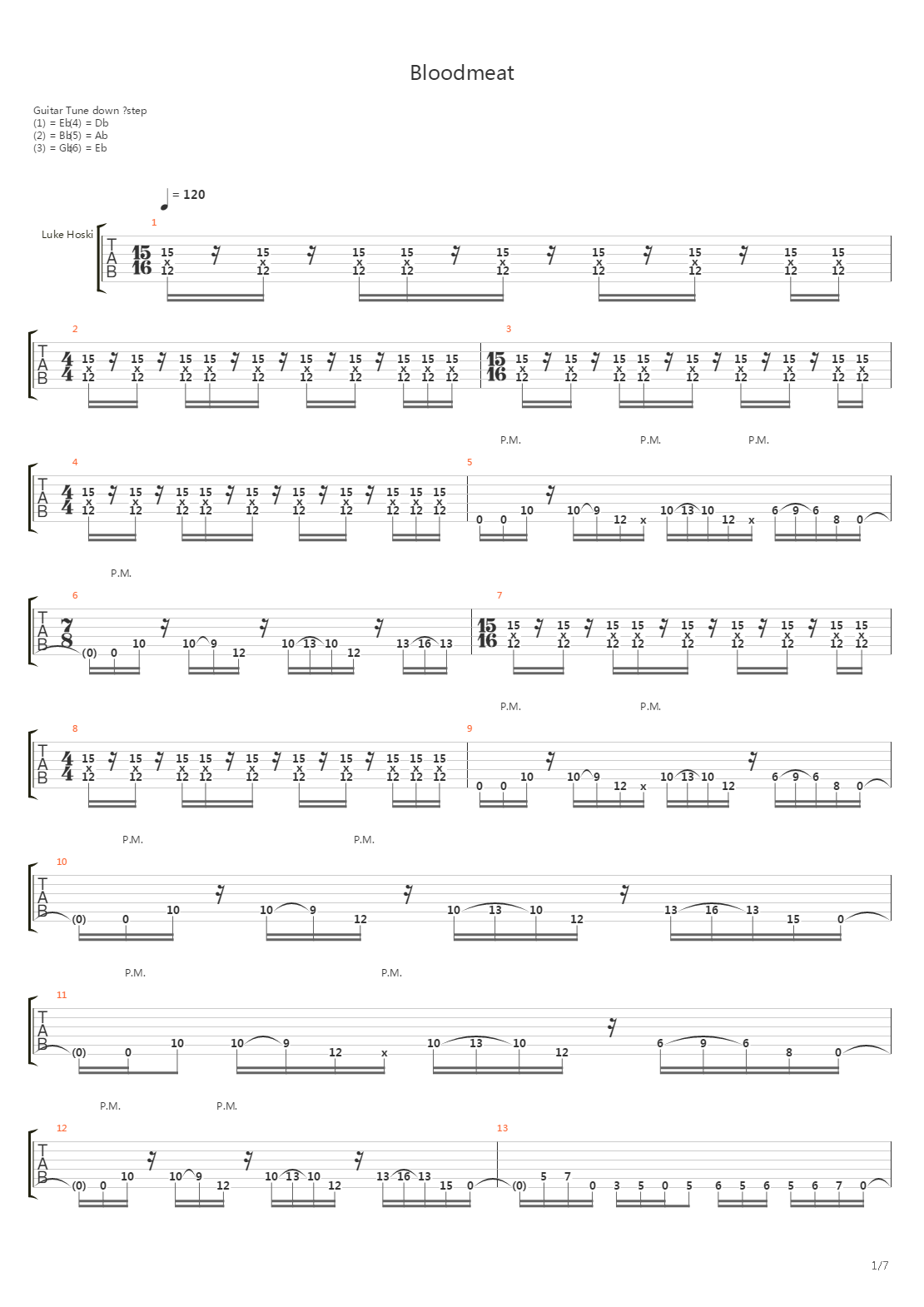 Bloodmeat吉他谱