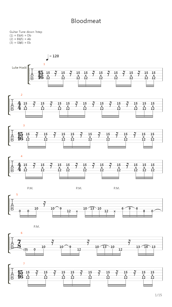 Bloodmeat吉他谱