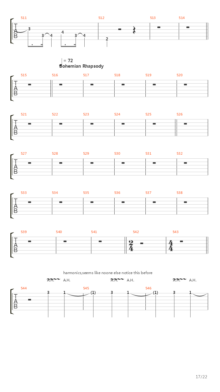 A Night At The Opera (Part 2)吉他谱