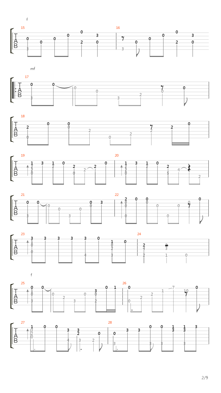 Bohemian Rhapsody (Fingerstyle)吉他谱