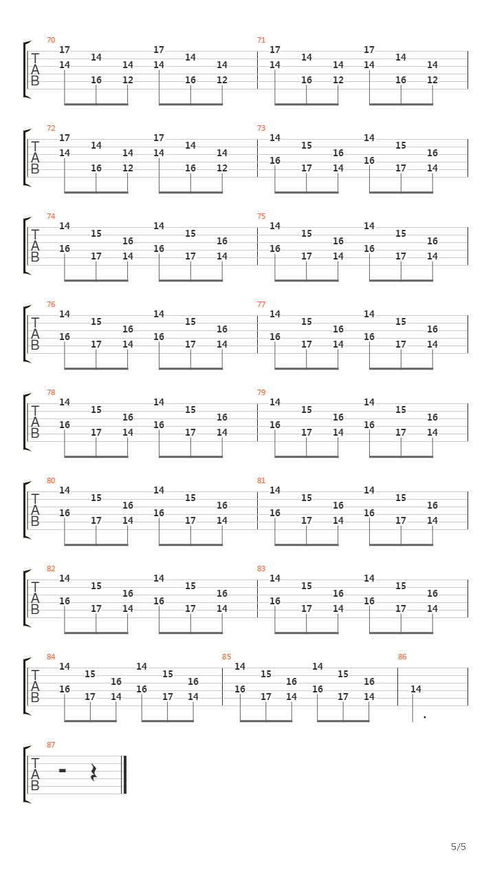 Arpeggi吉他谱