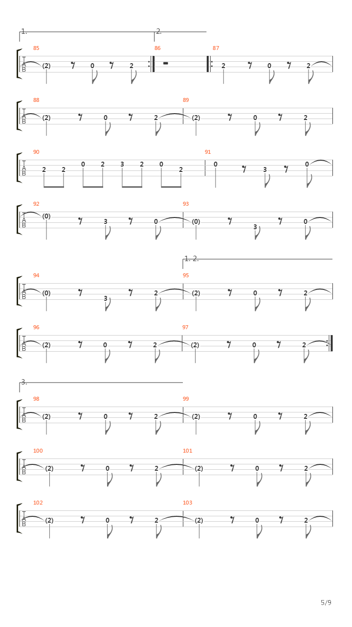 Eurockeennes (2003 Part.1)吉他谱