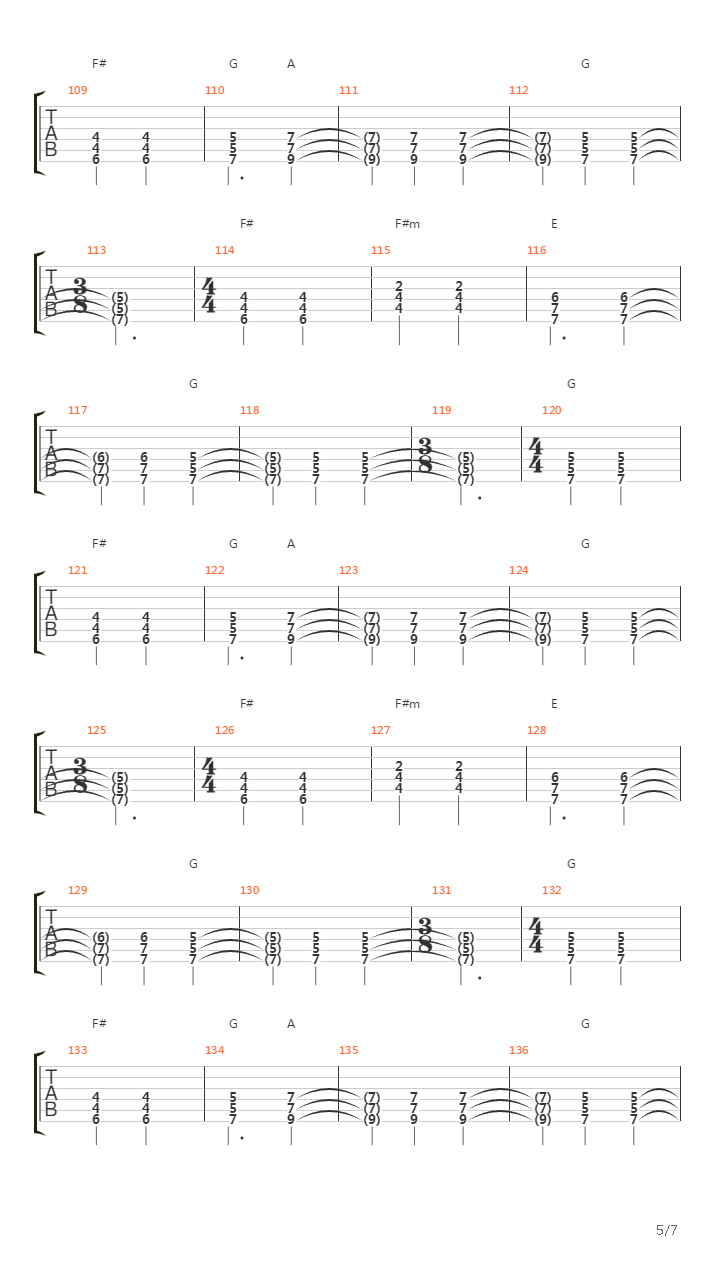 Pyramid Song吉他谱