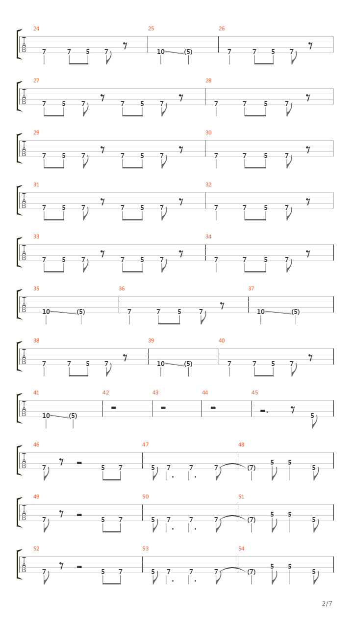 Calm Like A Bomb (Bass)吉他谱