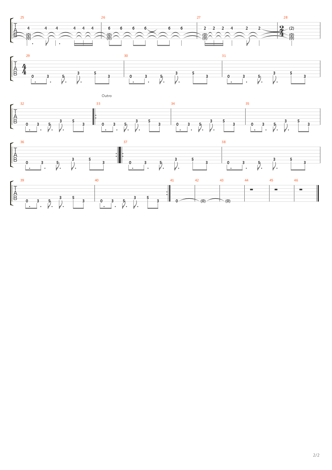 War Within A Breath吉他谱