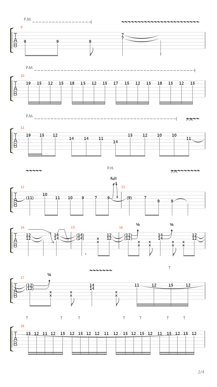 Down (Solo Played by David Escobar)吉他谱