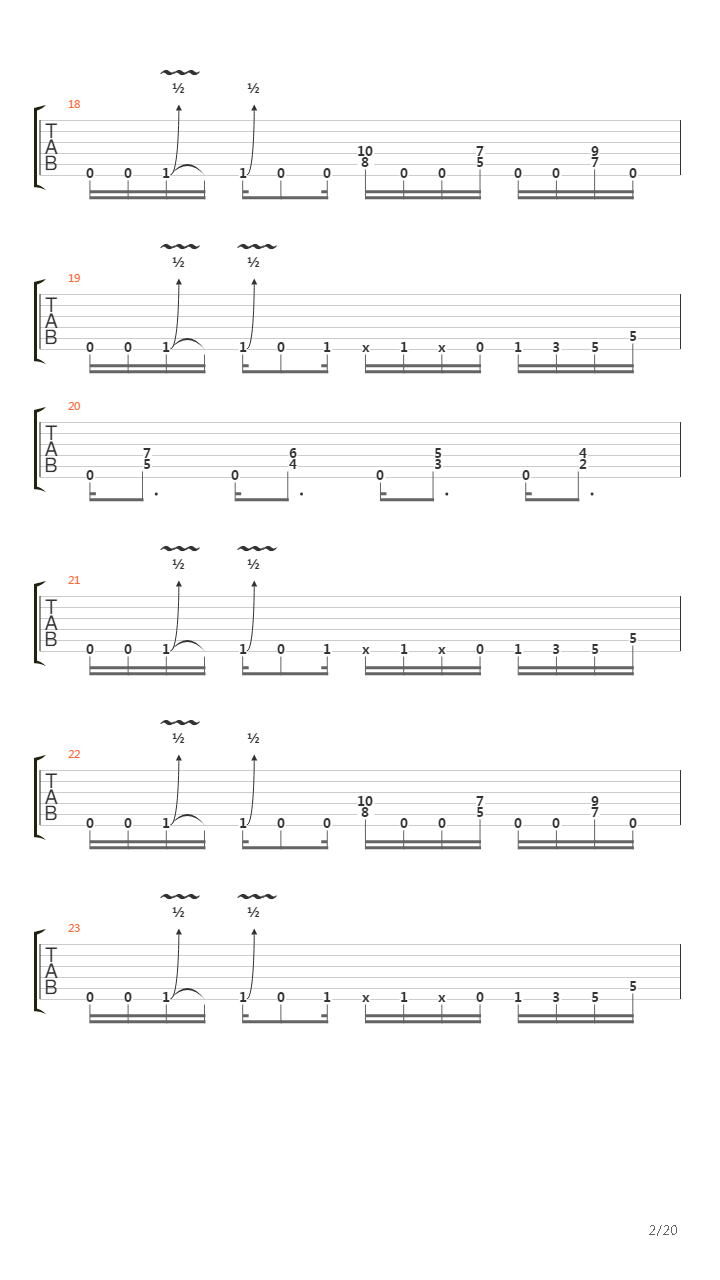 Empty Hollow吉他谱