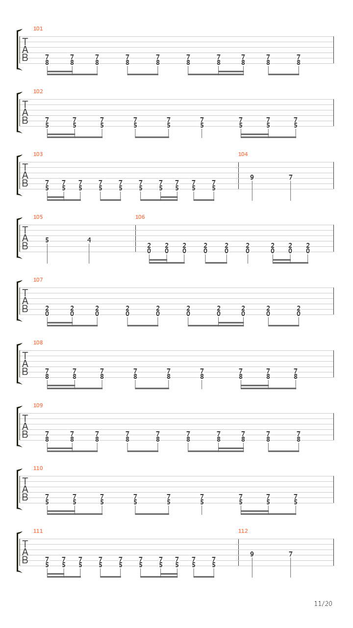 Empty Hollow吉他谱