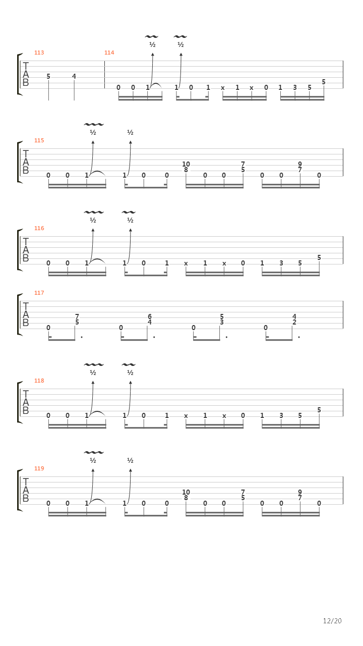 Empty Hollow吉他谱