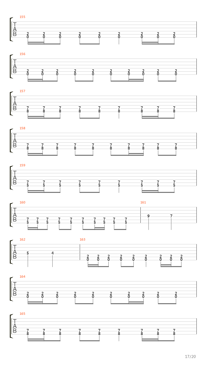 Empty Hollow吉他谱