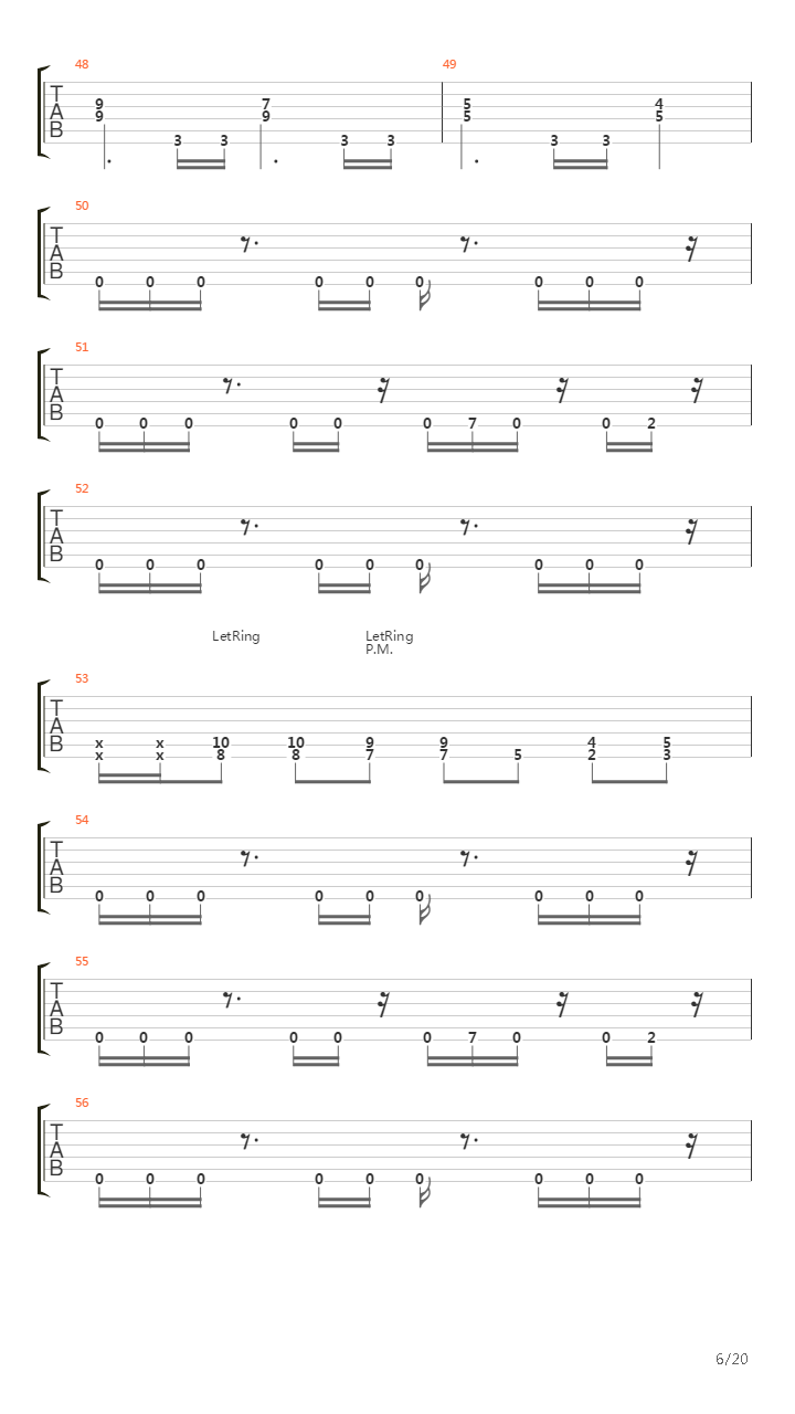 Empty Hollow吉他谱