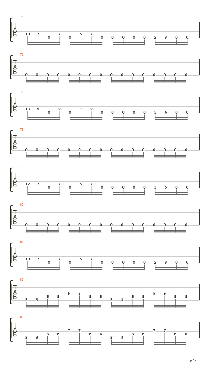 Empty Hollow吉他谱