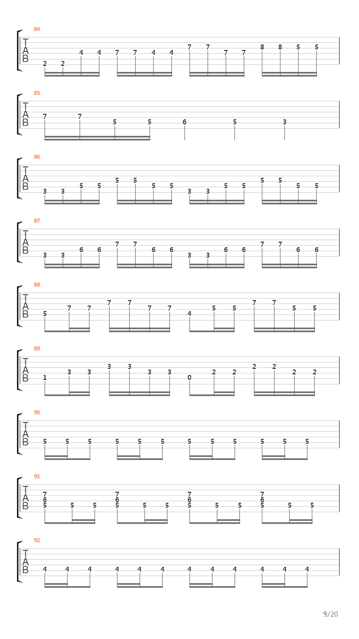 Empty Hollow吉他谱