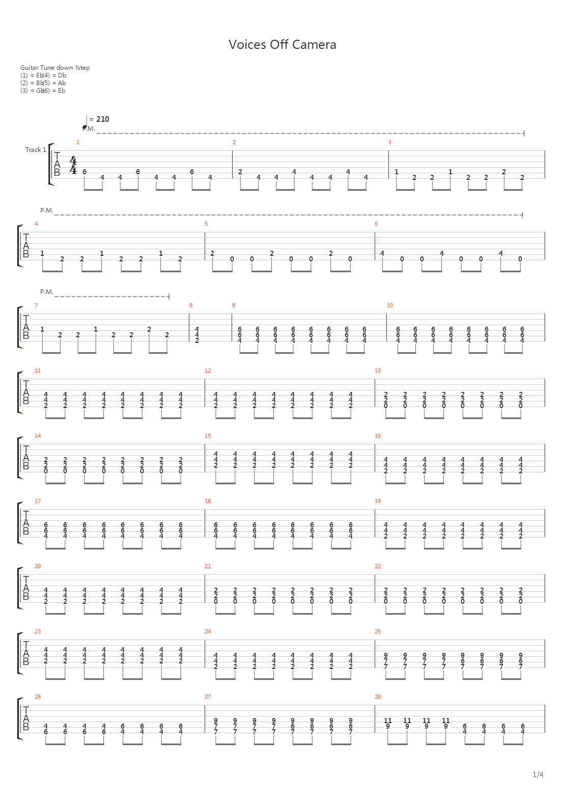 Voices Off Camera吉他谱