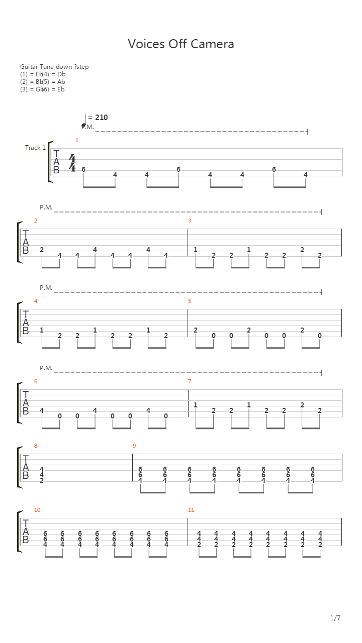 Voices Off Camera吉他谱