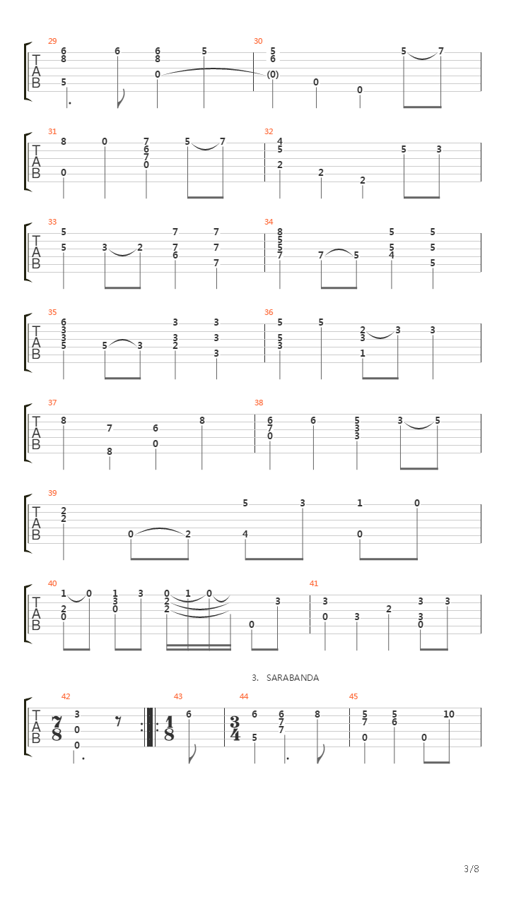 Suite In Re Minore吉他谱