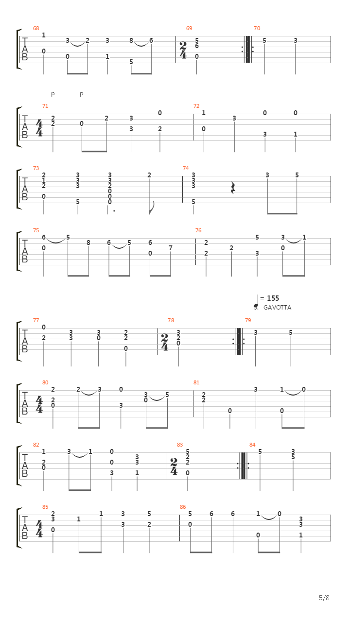 Suite In Re Minore吉他谱