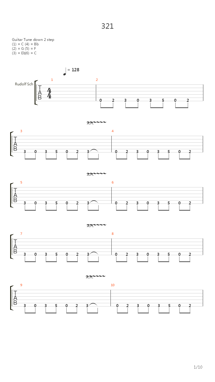 321吉他谱