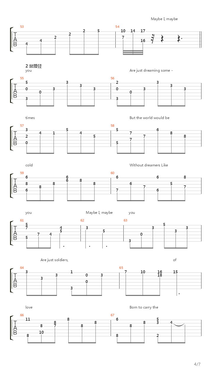 Maybe I Maybe You吉他谱