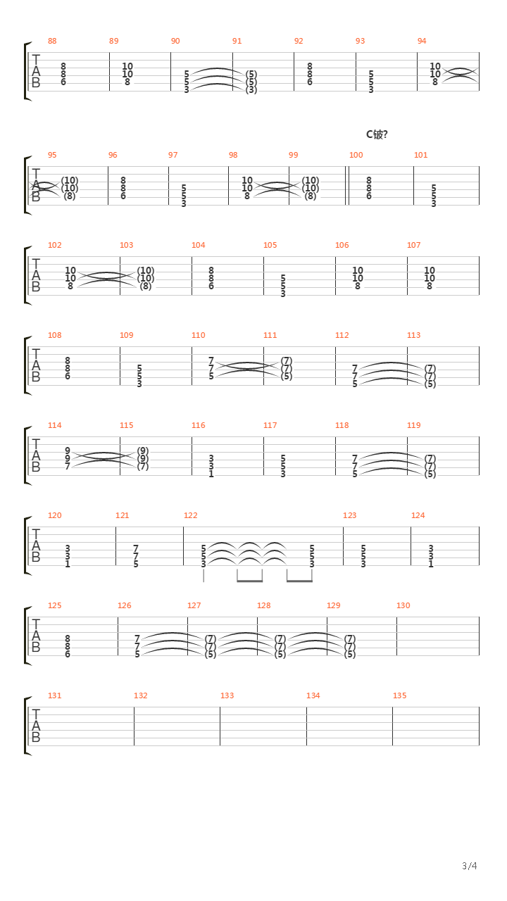 Sly吉他谱