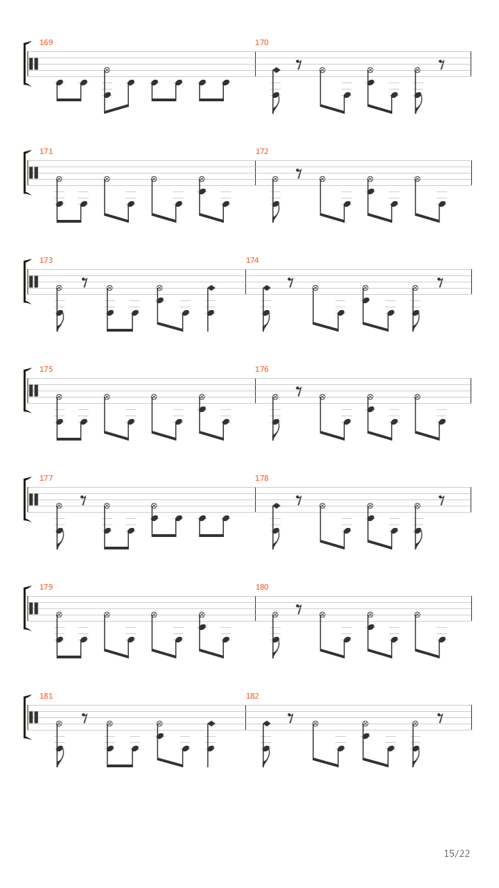 Mass Hypnosis吉他谱