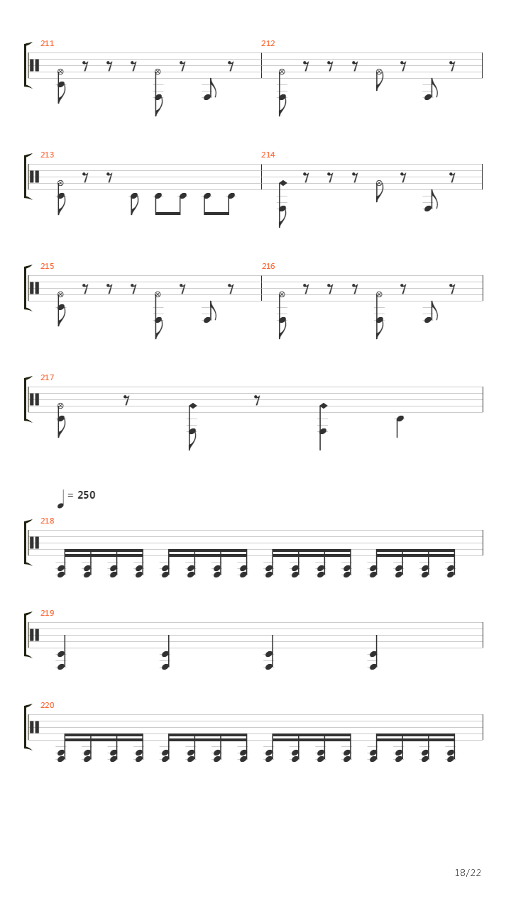 Mass Hypnosis吉他谱