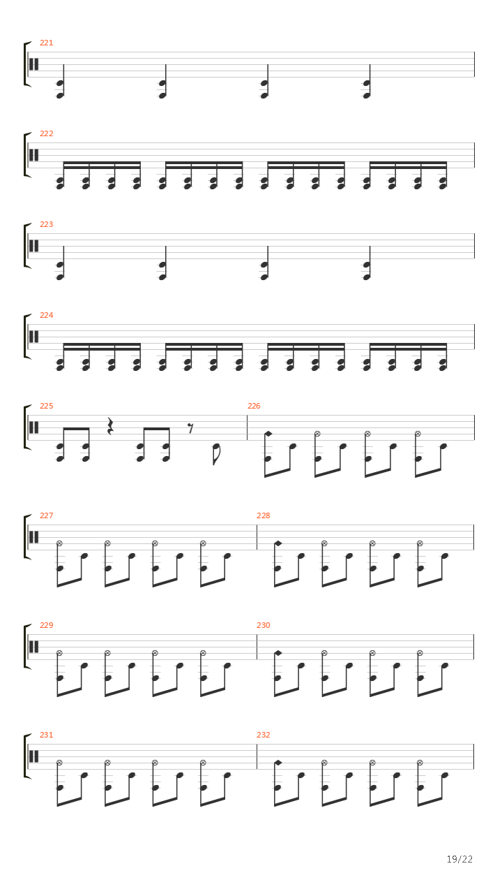 Mass Hypnosis吉他谱